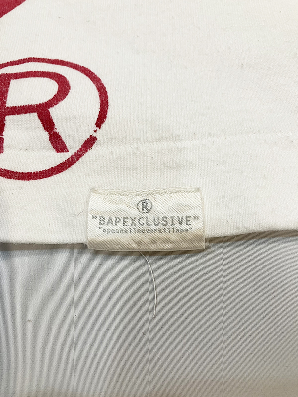A BATHING APE ア ベイシング エイプ 限定 手刷り フェイス T A BATHING APE ア ベイシング エイプ 限定 手刷り フェイス T
