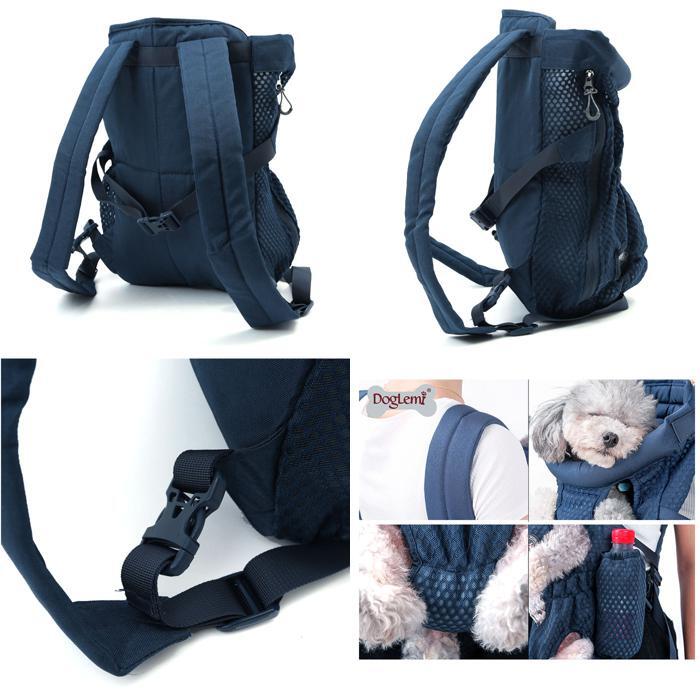 * blue * M size pet Carry rucksack mail order type dog front position baby carrier carry bag dog cat stylish .. small size dog medium sized dog baby sling abrasion 