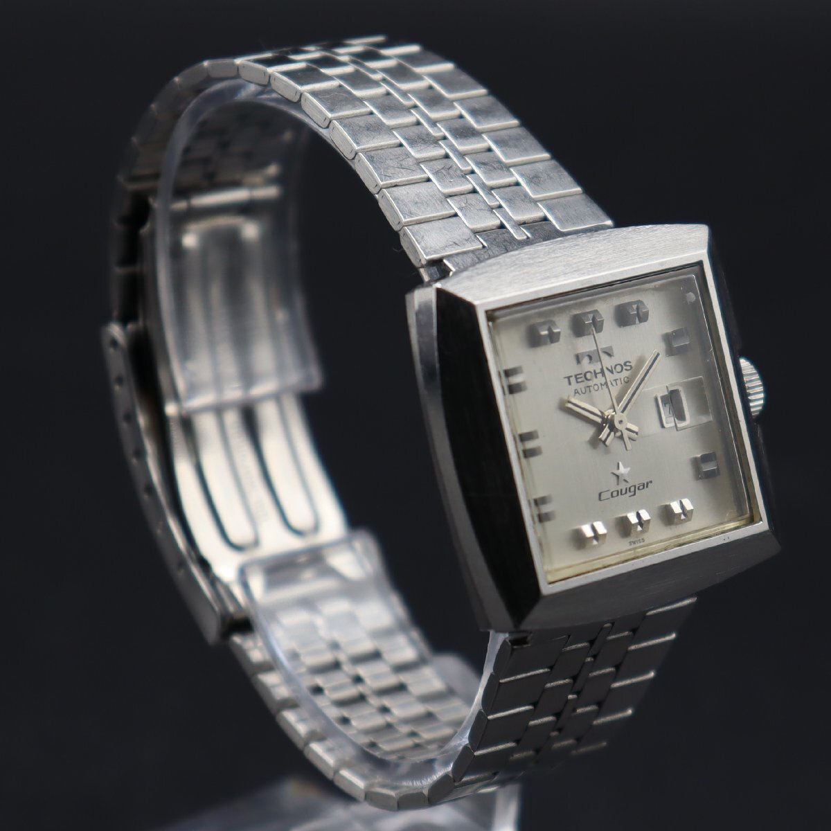 Vintage TECHNOS Cougar 自動巻き テクノス・クーガー Yahoo!オークション - TECHNOS Cougar テクノス クーガー 自動