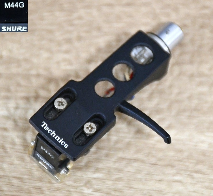 NY9-135【現状品】Technics　カートリッジ　SHURE　M44G　ターンテーブル　交換針　オーディオパーツ　テクニクス　動作確認済　中古品