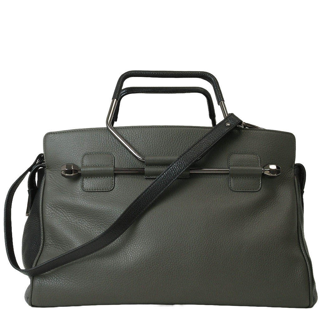 ヴィクター＆ロルフ ボンベット 2WAYハンドバッグ グレー S47WD0041 レディース バイカラー トート VIKTOR&ROLF 未使用 中古_画像1