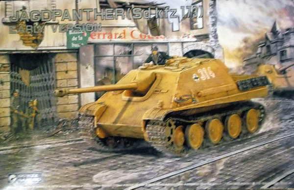 グンゼ/1/35/ドイツ陸軍ヤークトパンター駆逐戦車初期型/未組立品