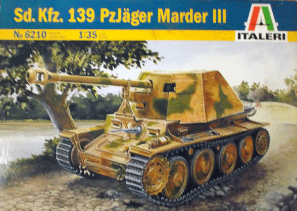イタレリ/1/35/ドイツ陸軍マーダーⅢ対戦車自走砲/未組立品