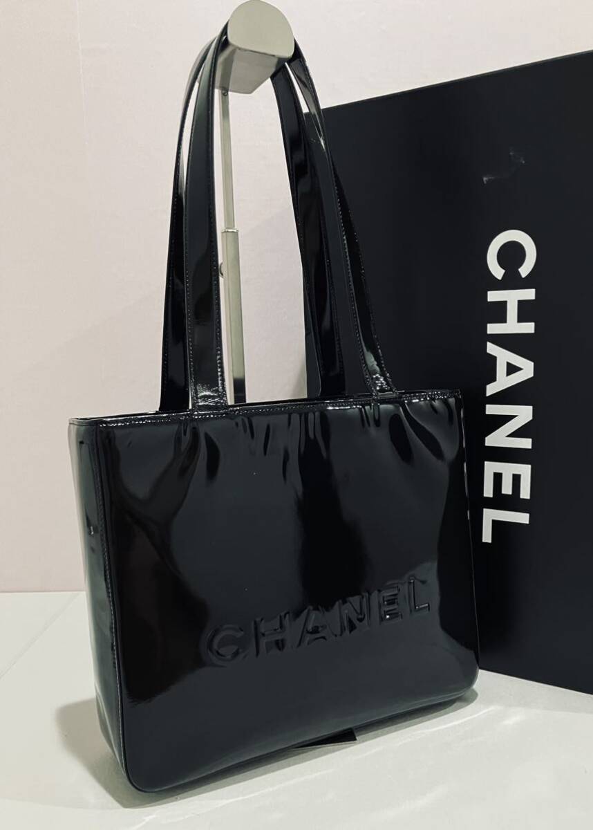 CHANEL 新品同様 レザー バッグ ブラック シャネル ショルダー バック 