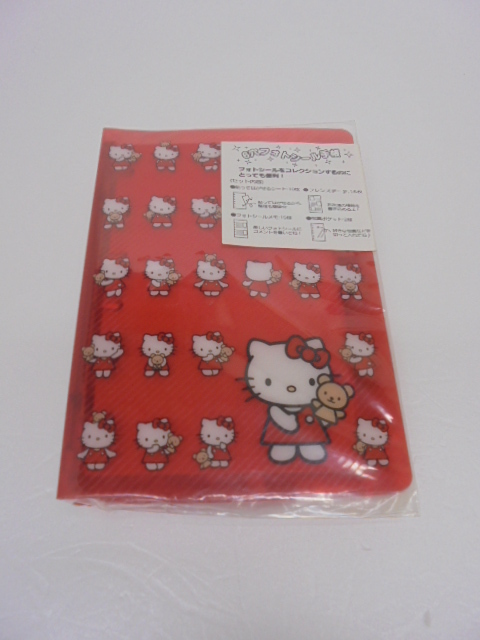 【KCM】□san-264＃2★保管品★サンリオ Hello Kitty ハローキティ　6穴 フォト シール手帳　約10×14×2cm　2004 レトロ