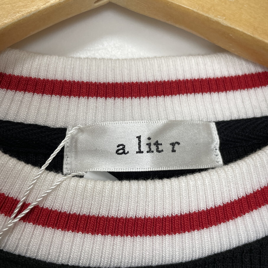 /M/ a lit r ブラック リンガーTシャツ トップス スポーツ アウトドア キャンプ ワッフル 生地 オーバーサイズ ホワイト アリトル_画像7