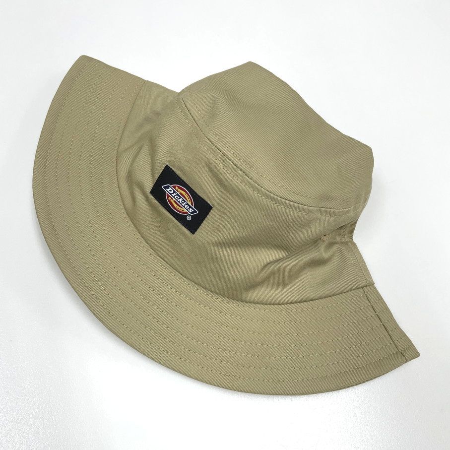 Dickies ベージュ バケットハット アウトドア キャンプ ゴルフ 帽子 バイク スポーツ レトロ ロゴブラックワッペン ディッキーズ_画像8