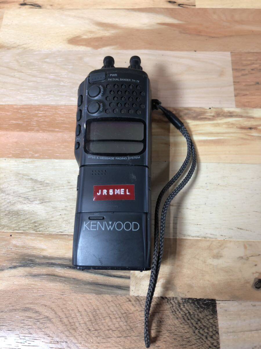 KENEOOD TH-78 144/430MHz FM BANDER DC7.2v 通電のみ確認 現状品②