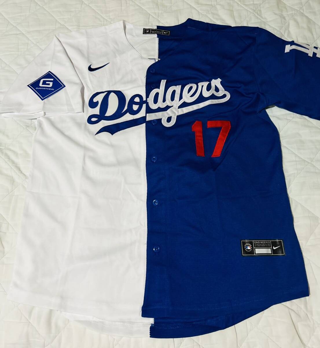 MLB ドジャース　大谷翔平　ミックス　ユニフォーム　XLサイズ スポンサーロゴ付き