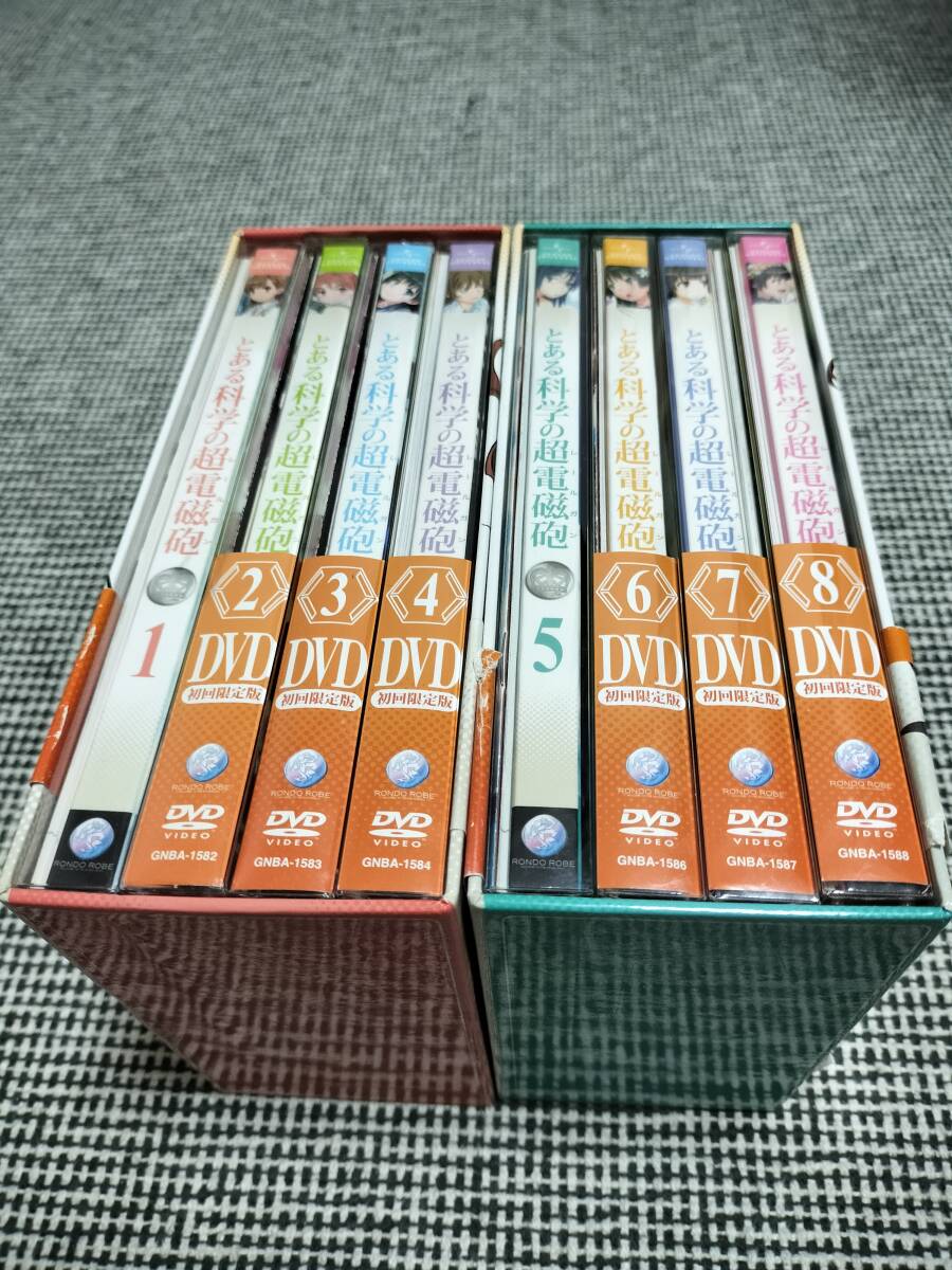沸騰ブラドン DVD 【※※※】[全8巻セット]とある科学の超電磁砲 第1~8巻(初回 アニメ