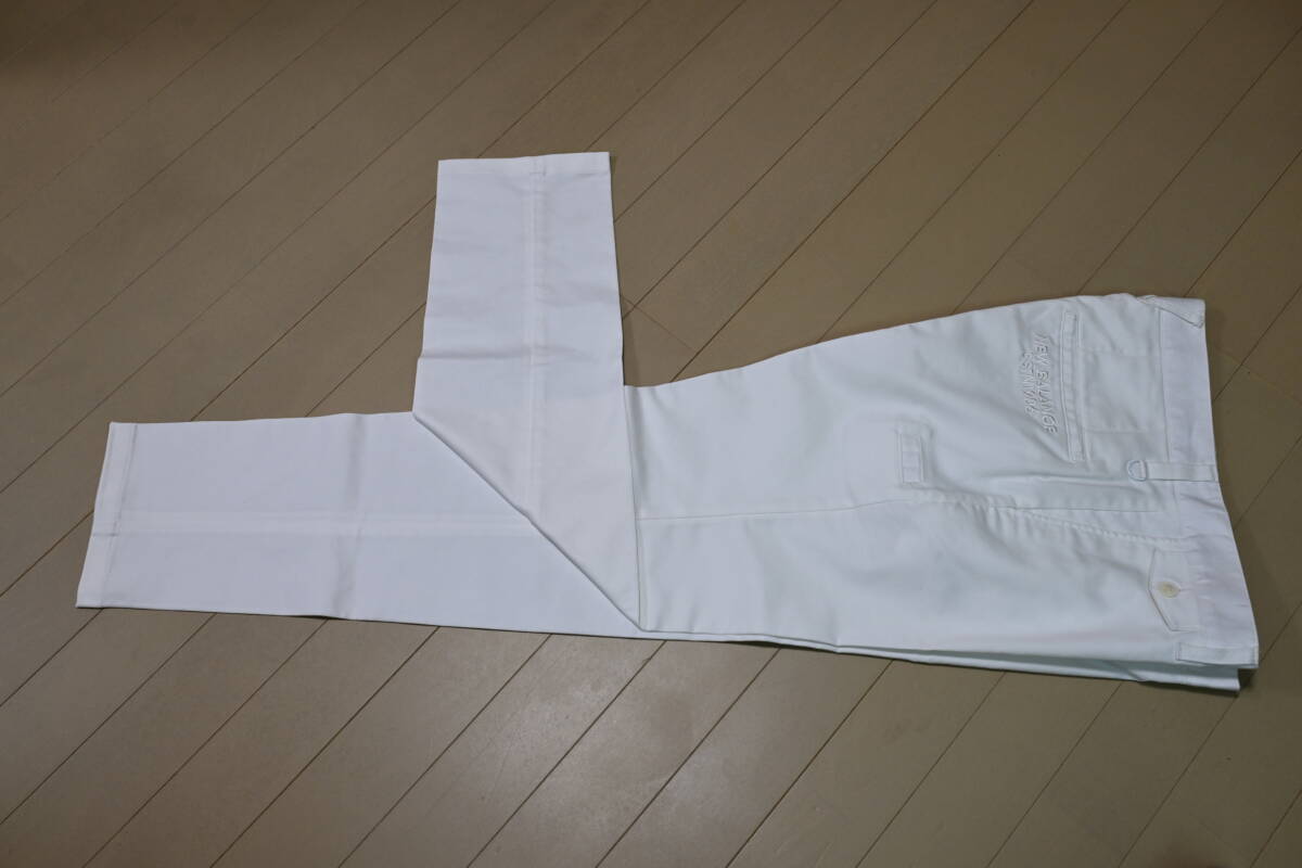 『美品・試着のみ』new balance golf ニューバランス ゴルフ スラックス　テーパードストレッチスラックス　白ホワイト　サイズ：４（M）