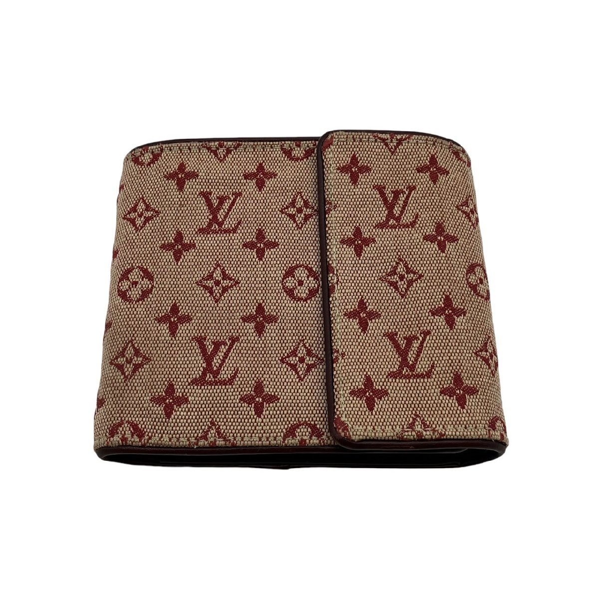 Louis Vuitton モノグラム 二つ折り財布 赤 Louis Vuitton モノグラム 二つ折り財布 赤