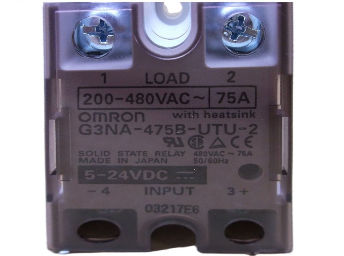 ソリッドステート・リレー 75A/AC200-480V ゼロクロス機能有り G3NA-475B-UTU-2DC5-24