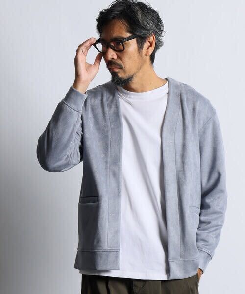 The DUFFER of St.GEORGE FAKE SUEDE KINAGASI CARDIGAN The DUFFER of St.GEORGE FAKE SUEDE KINAGASI CARDIGAN