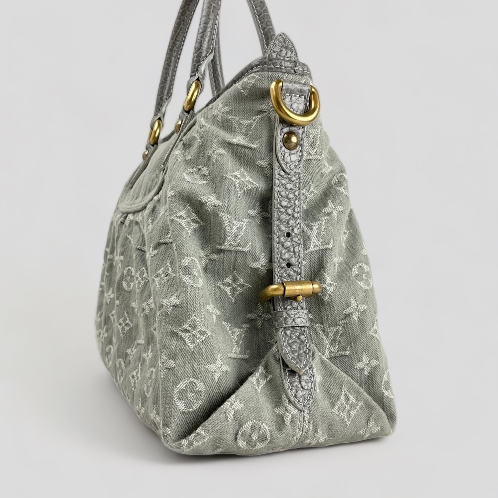 未使用■ルイ?ヴィトン■ モノグラムデニム ネオカビィMM 2WAY?BAG ショルダーバッグ グリ M95837