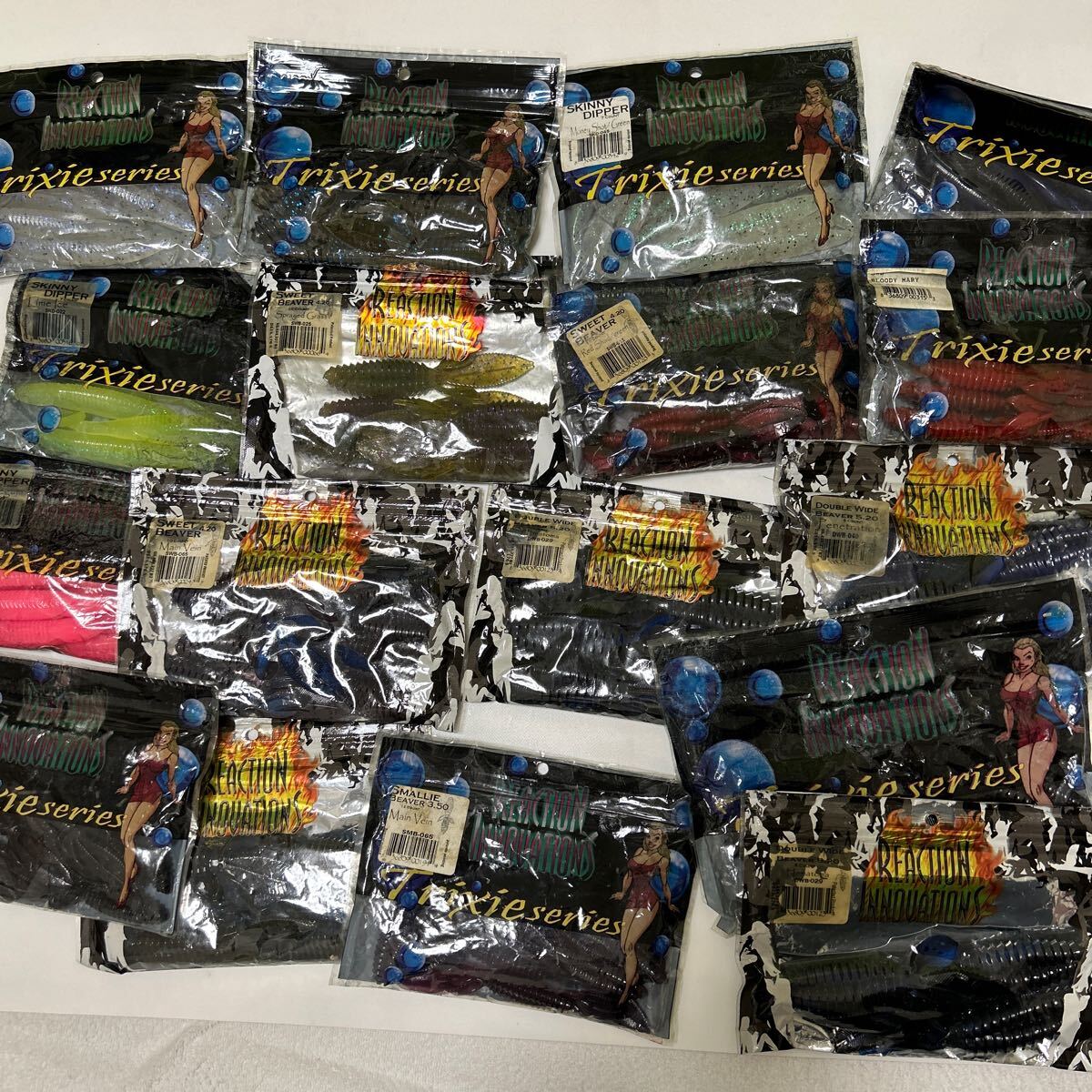 リアクションイノベーションズ　スキニーディッパー×5 スウィートビーバー×5 スモリービバー×3 ダブルワイドビーバー×4 希少