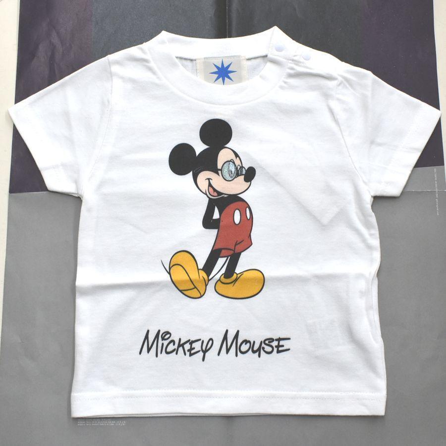 ミッキーTシャツ 子供服 キッズ 90 ディズニー 半袖 Tシャツ 女の子 男の子 ☆GDC ジーディーシー A590