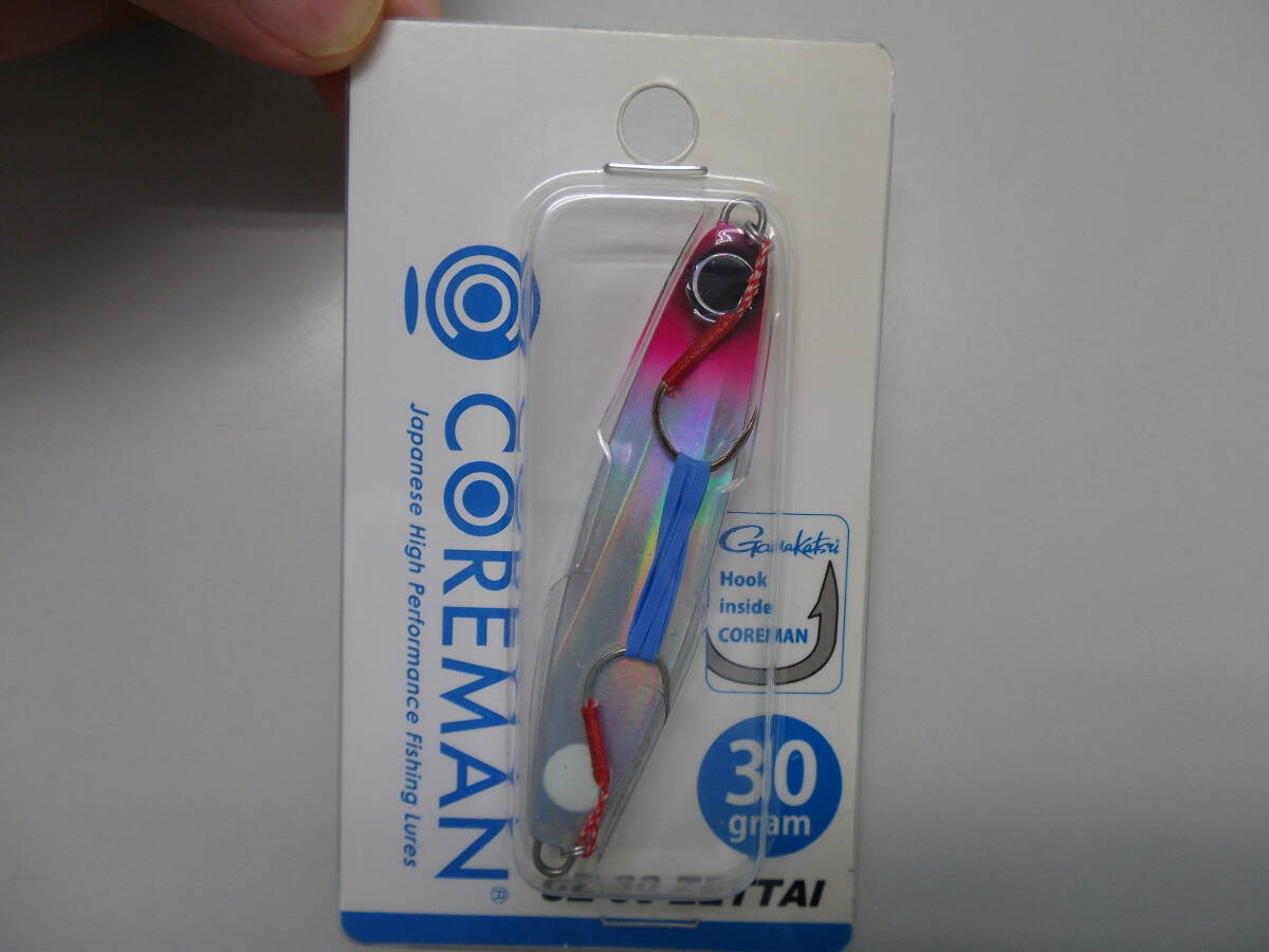 未開封、未使用　コアマン　ゼッタイ　３０ｇ　CZ-30　ＣＯＲＥＭＡＮ メタルジグ　ピンクヘッド