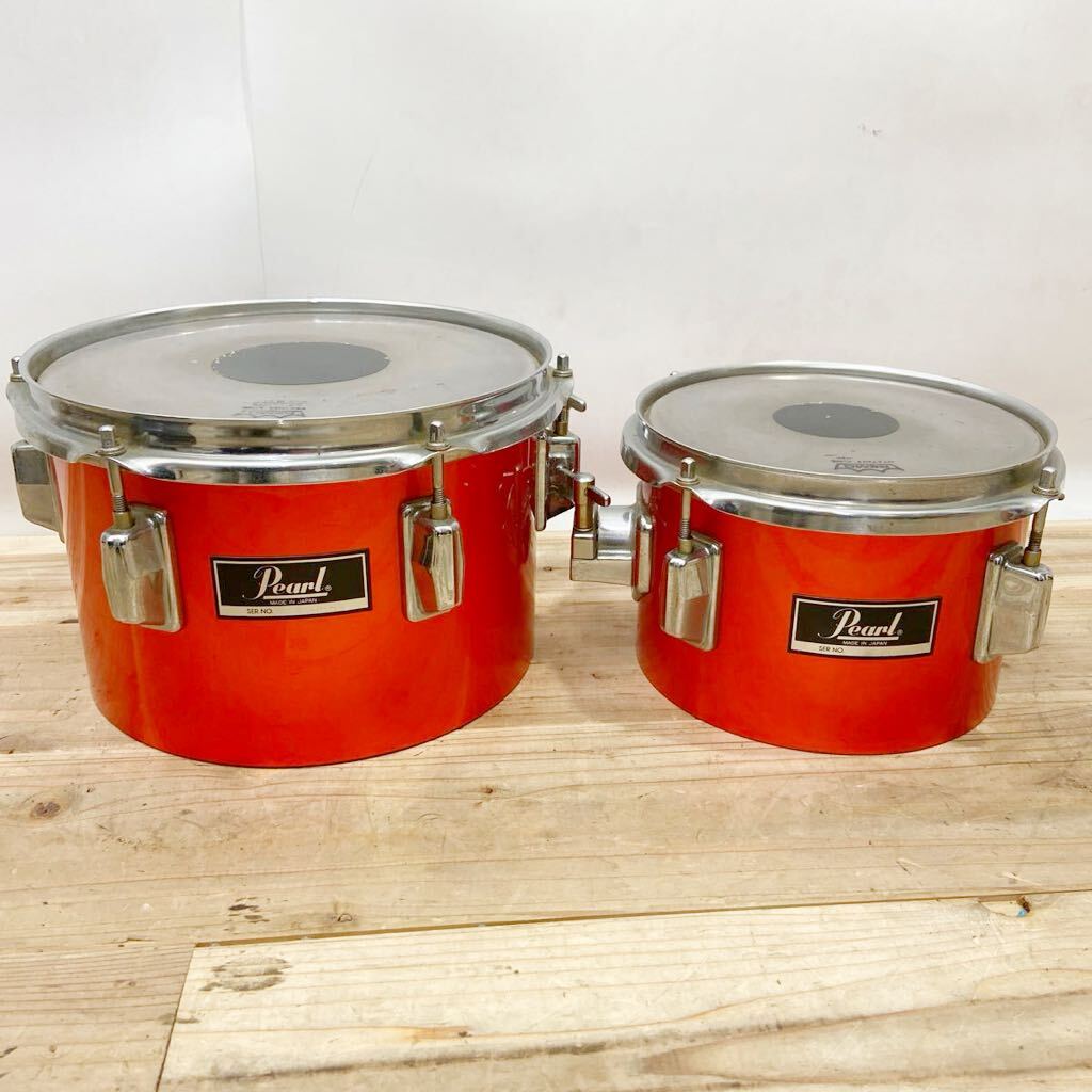 9 現状販売 Pearl ドラム タムタム 10インチ 8インチYAMAHA ヤマハ 楽器 119687 119690