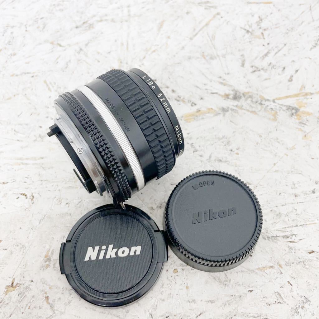 12 Nikon Nikkor F 50mm 1:1.4 L1Bc 52mm付 カメラ レンズ ニコン Nikon japan レンズカバー付き