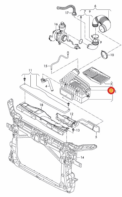 VW Golf GTI CDDNP для воздушный фильтр Volkswagen Volkswagen 