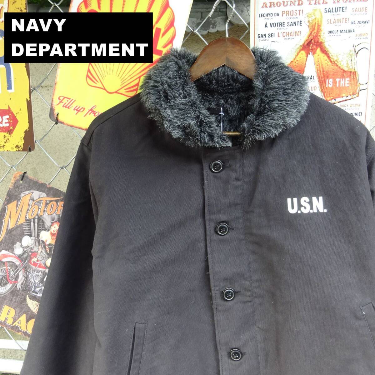 NAVY DEPARTMENT YMCLKY N-1 デッキジャケット 36 M サイズ 相当 NAVY DEPARTMENT YMCLKY N-1 デッキジャケット 36 M サイズ 相当