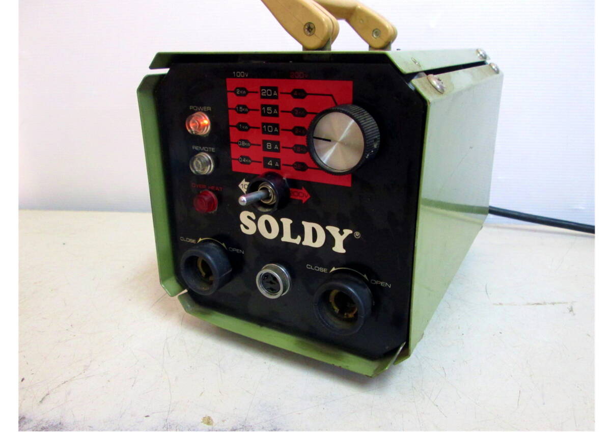 408055 電気ロウ付機 ジャンク品 因幡電工 SOLDY EC-400 通電可 408055 電気ロウ付機 ジャンク品 因幡電工 SOLDY EC-400 通電可