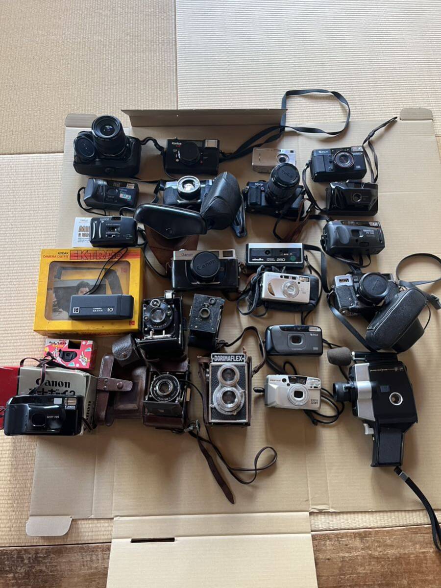 流行 1円〜スタートフィルムカメラ 蛇腹カメラ MINOLTA Canon PENTAX フィルムカメラ