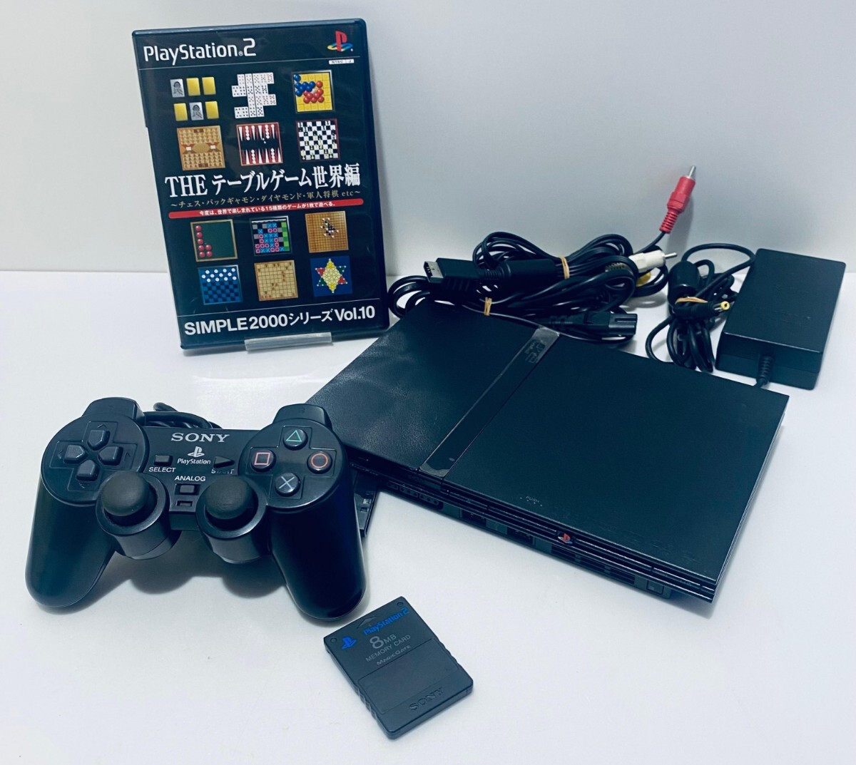 美品 / 動作品 SONY PS2 PlayStation2 プレステ2 SCPH-70000 CB ソニー プレイステーション２レトロゲーム コントローラ セット (D-31)