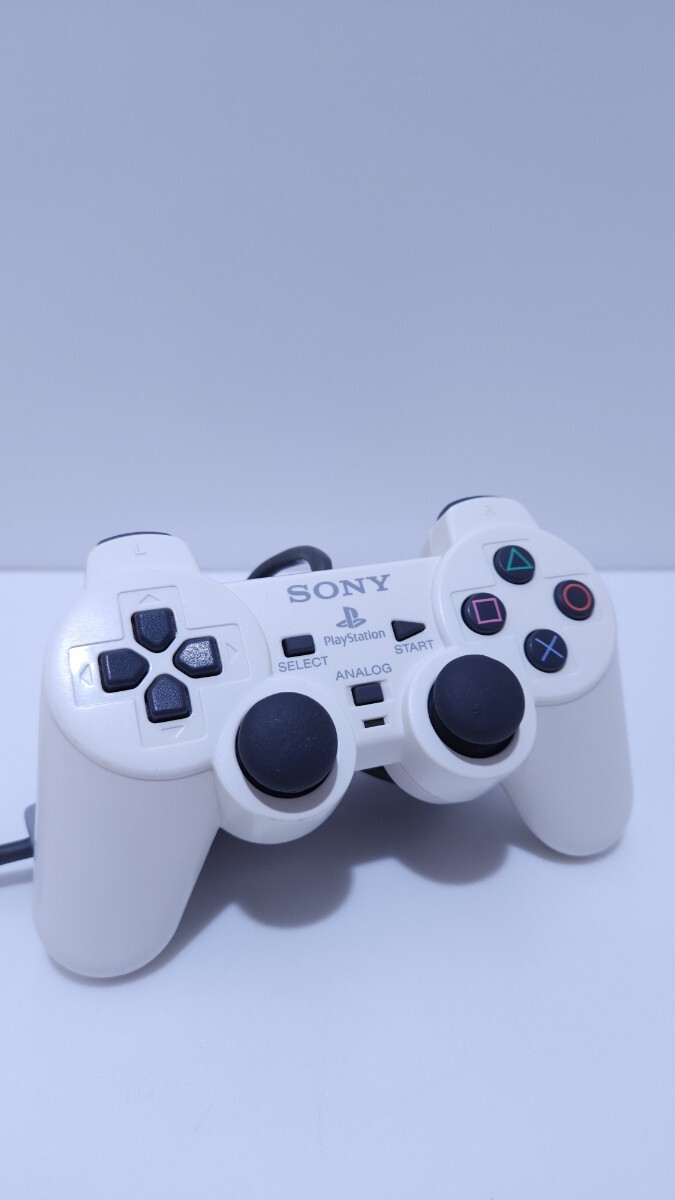 美品 / 動作品 希少品PS コントローラ ソニー純正 プレイステーション DUALSHOCK プレステ SCPH-1200 (D-6)