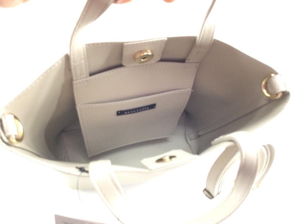 訳あり 2WAYミディショルダーバッグ polka polka ポルカポルカ おしゃれ ライトグレー_画像4