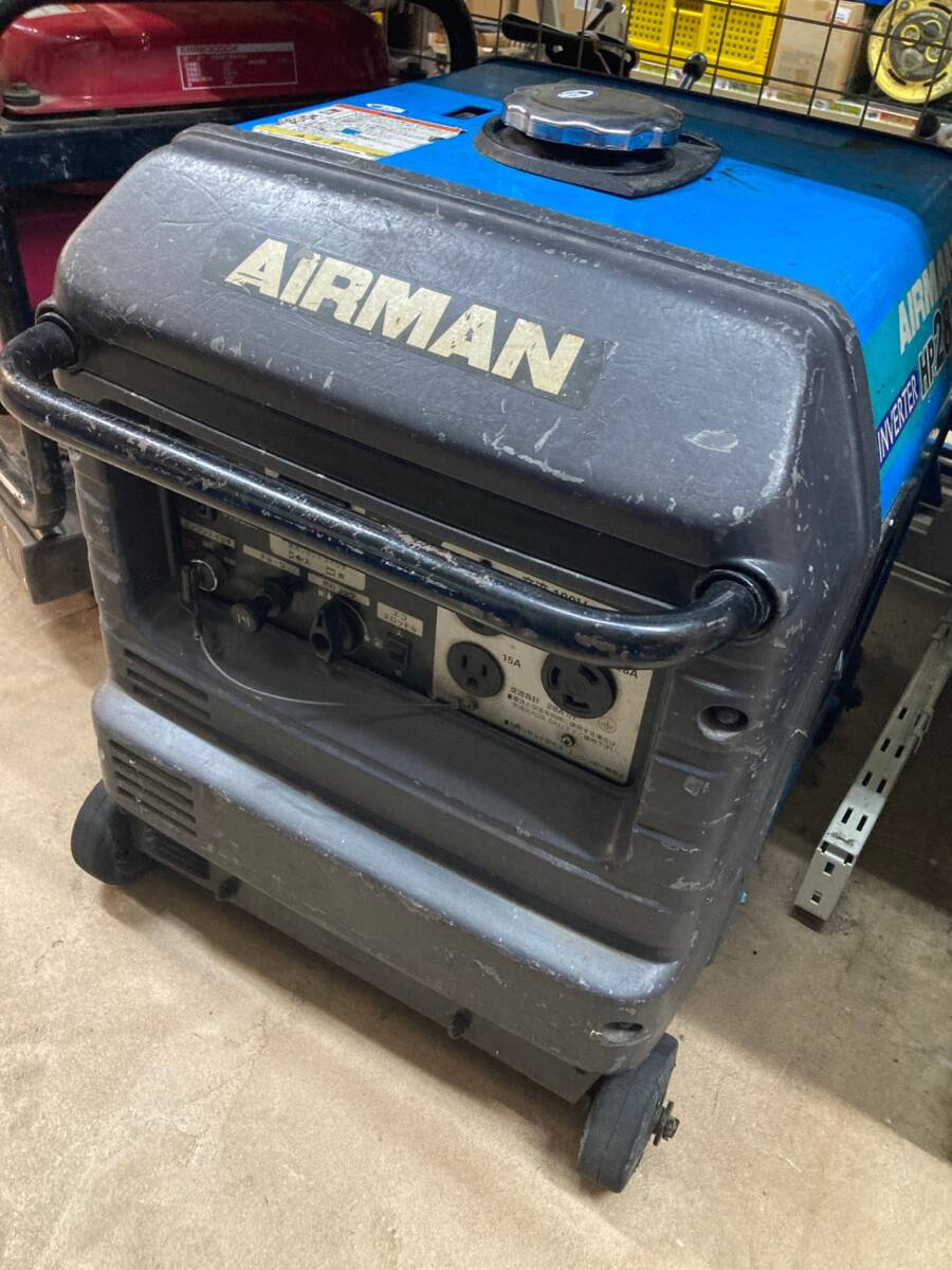 【引取限定】【中古品】★AIRMAN ガソリンエンジン発電機　北越工業　HP2800SV ITLTG59FU5KG