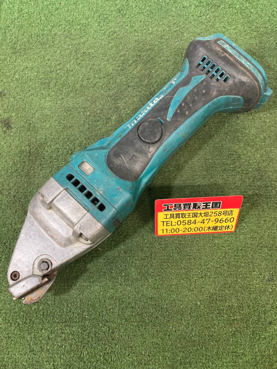 【中古品】★makita(マキタ) 14.4v充電式ストレートシャー (本体のみ) JS160DZ ITE0BAP6APLM