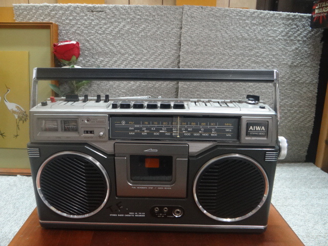 希少AIWAラジカセTPR-830アイワ 通電確認済 Yahoo!オークション -「aiwa tpr 830」の落札相場・落札価格
