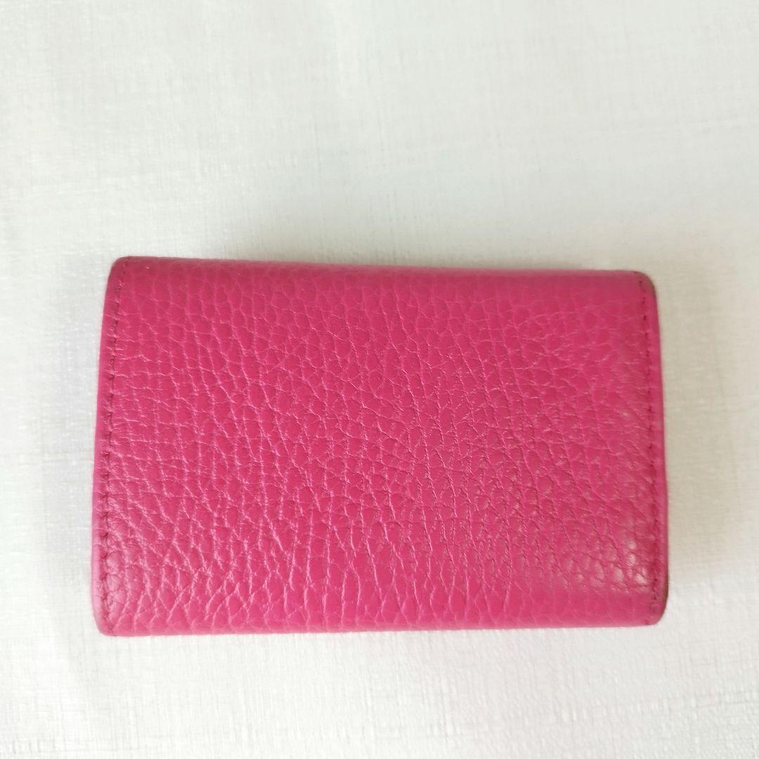 良品】GUCCI グッチ キーケース 6連 マーモント 金金具 ピンク 良品】GUCCI グッチ キーケース 6連 マーモント 金金具 ピンク