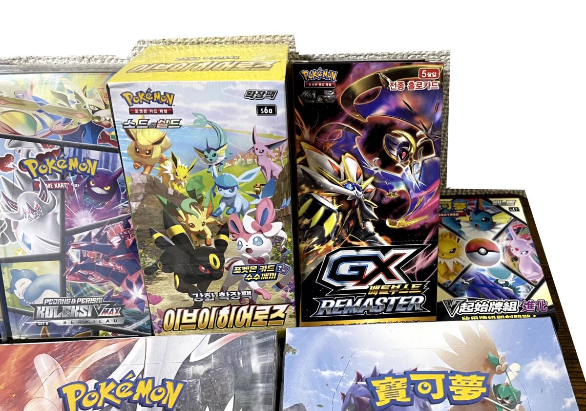 ポケカ 海外版BOX 未開封 台湾 タイ インドネシア 韓国 イーブイ ポケカ 海外版BOX 未開封 台湾 タイ インドネシア 韓国 イーブイ