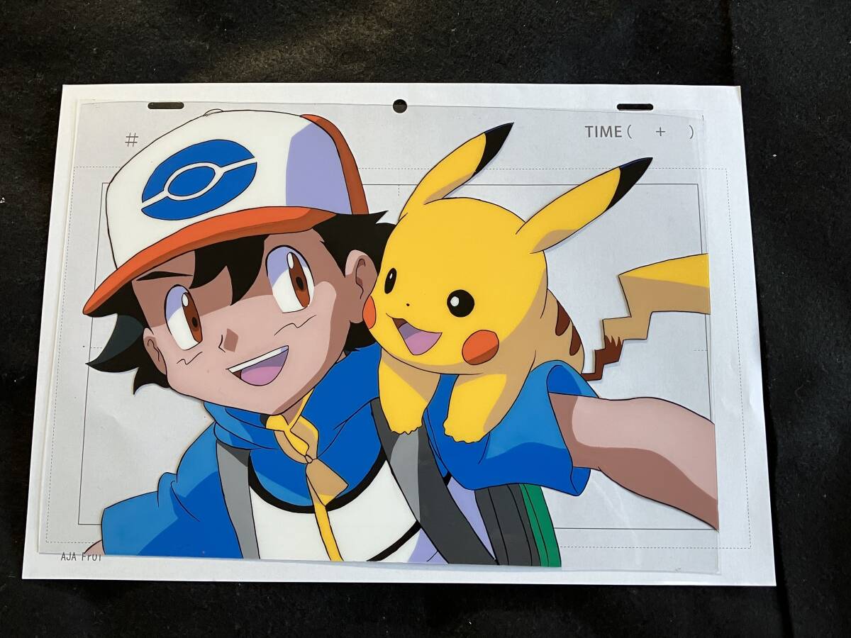 ポケモン ポケットモンスター セル画 A1 Yahoo!オークション - ポケモン セル画 サトシ ピカチュウ/原画