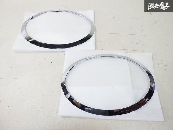 未使用 BMW ミニ 純正 F55 F56 F57 ミニ クーパー ヘッドライト ヘッドランプ ガーニッシュ トリム ベゼル 左右セット 即納
