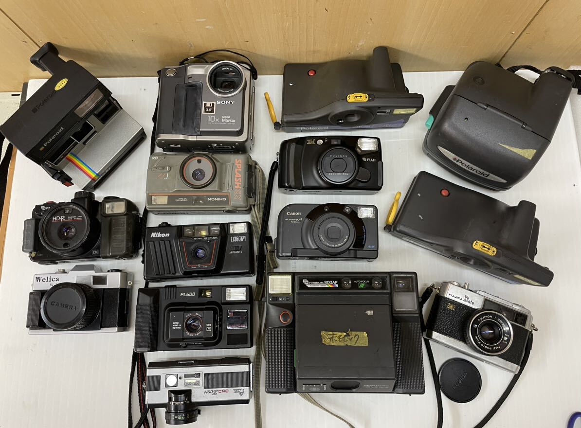 RM9308 Canon FUJICA Date FOTORAMA 800AF Nikon FUJI SONY MVC-FD7 カメラ 動作未確認 ジャンク品 15個 まとめて 他 0919