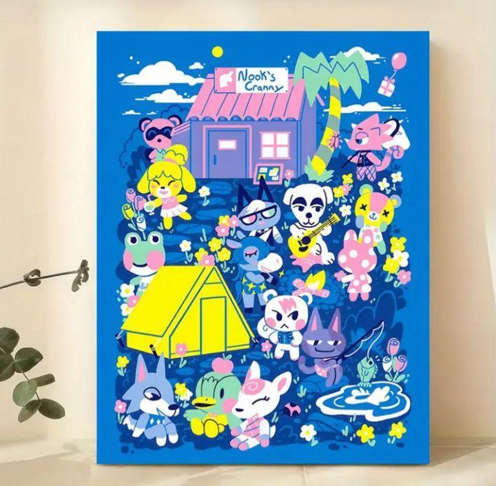 Animal Crossing Special водонепроницаемый обработка парусина постер 