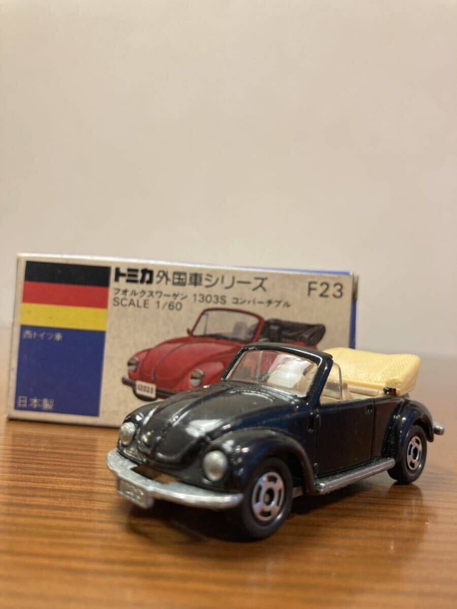 トミカ日本製6台ビートル トミカ】VOLKSWAGEN ビートル 日本製 ⑥ ゴールド カブリオレ 箱