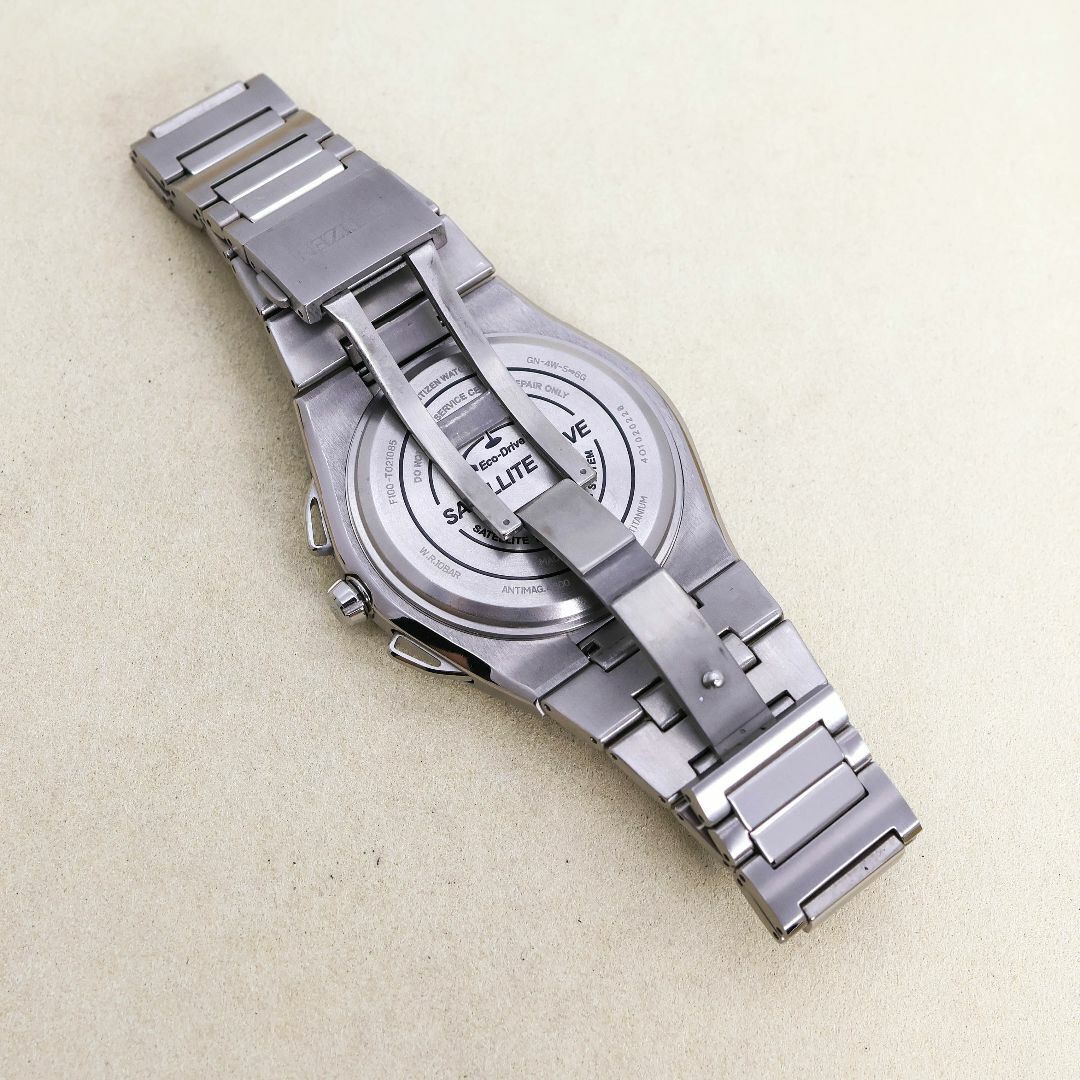 ◇稼働 CITIZEN サテライトウエーブ 腕時計 電波ソーラー チタン