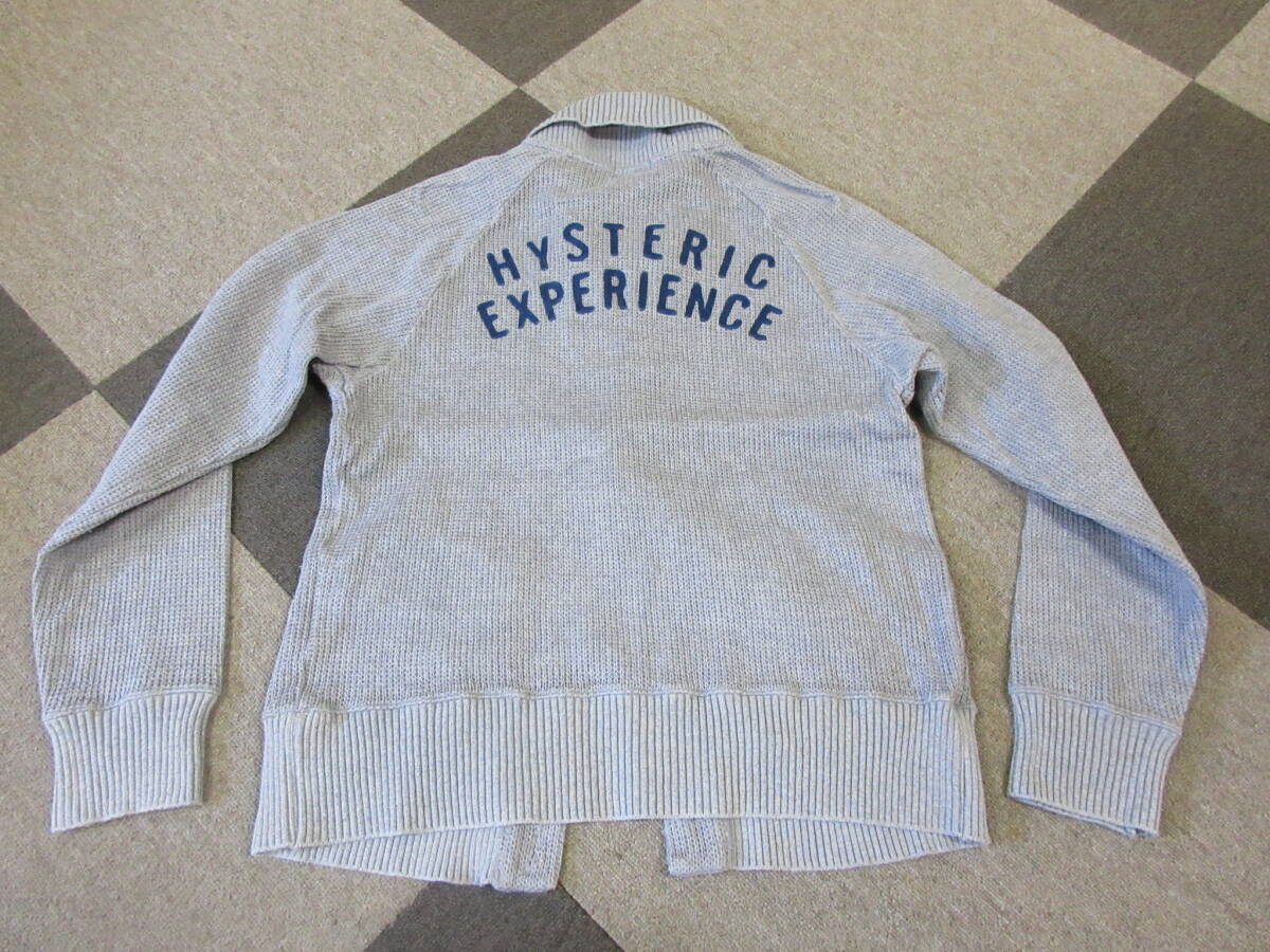 ヒステリックグラマー コットン カーディガン S グレー HYSTERIC GLAMOUR ジャケット セーター ニット 0263CD01 EXPERIENCE