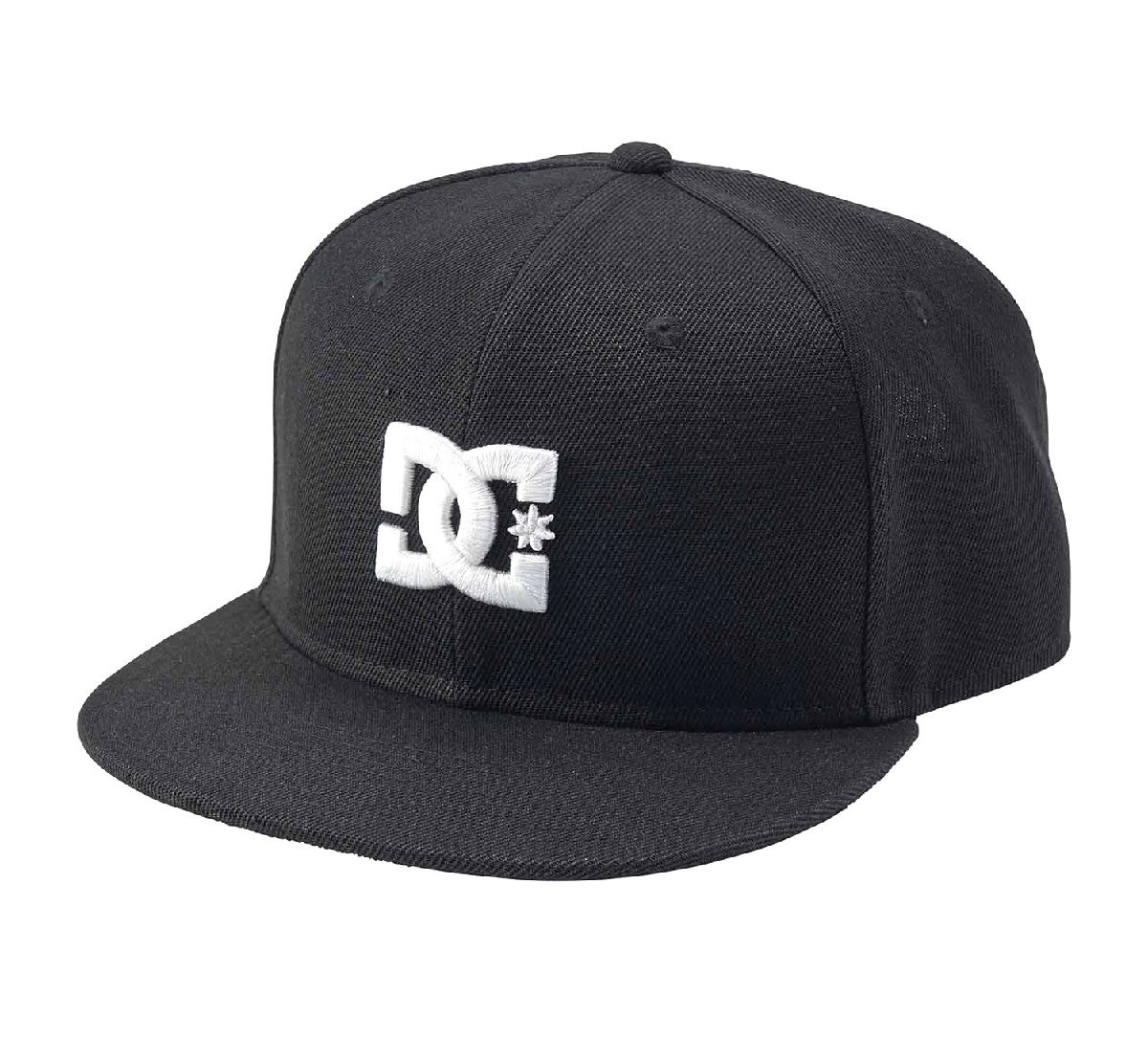 セール DC SHOES ディーシーシューズ スター EMB 刺プリント スナップバック 平ツバ キャップ 帽子 黒 フリー DCP241208 メンズ