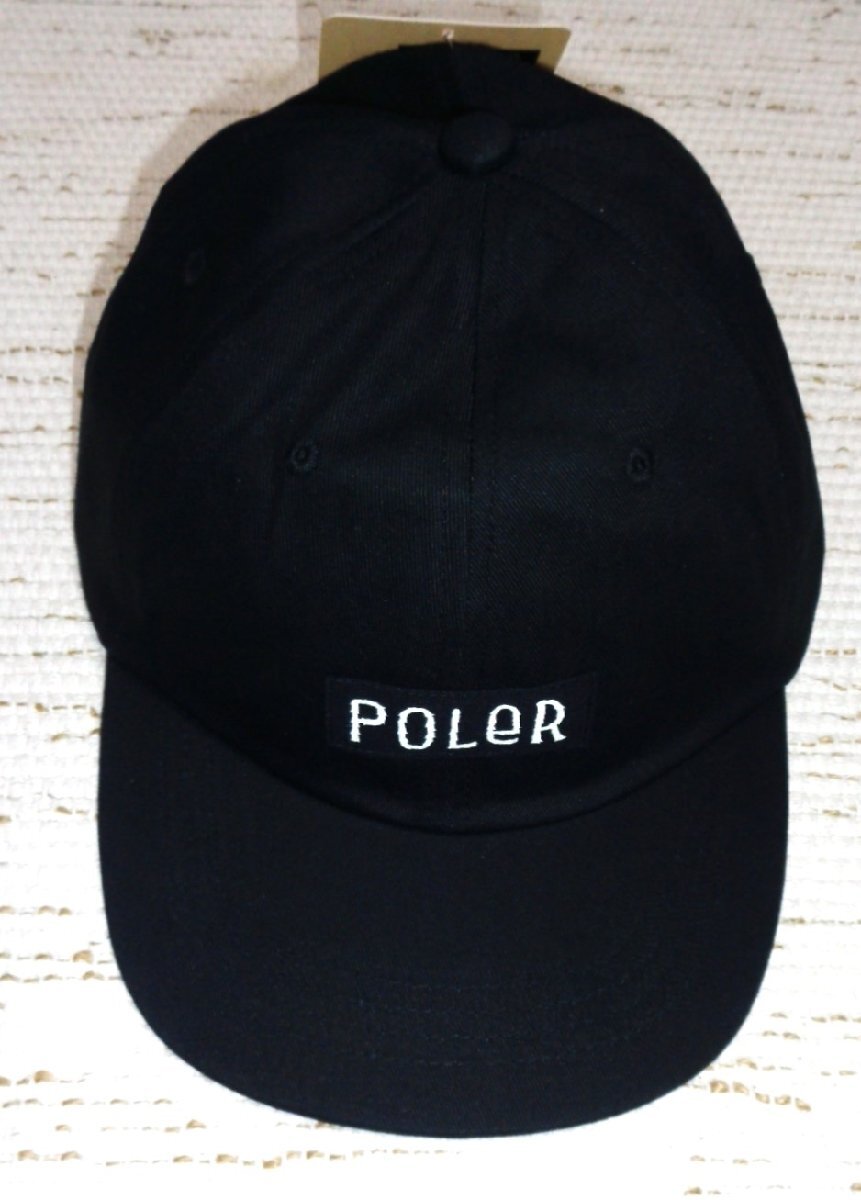 セール15% POLER ポーラー ツイル アウトドアスタッフ ファーリーフォント 6パネル キャップ 帽子 黒 241MCV0266 フリー メンズ アウトド
