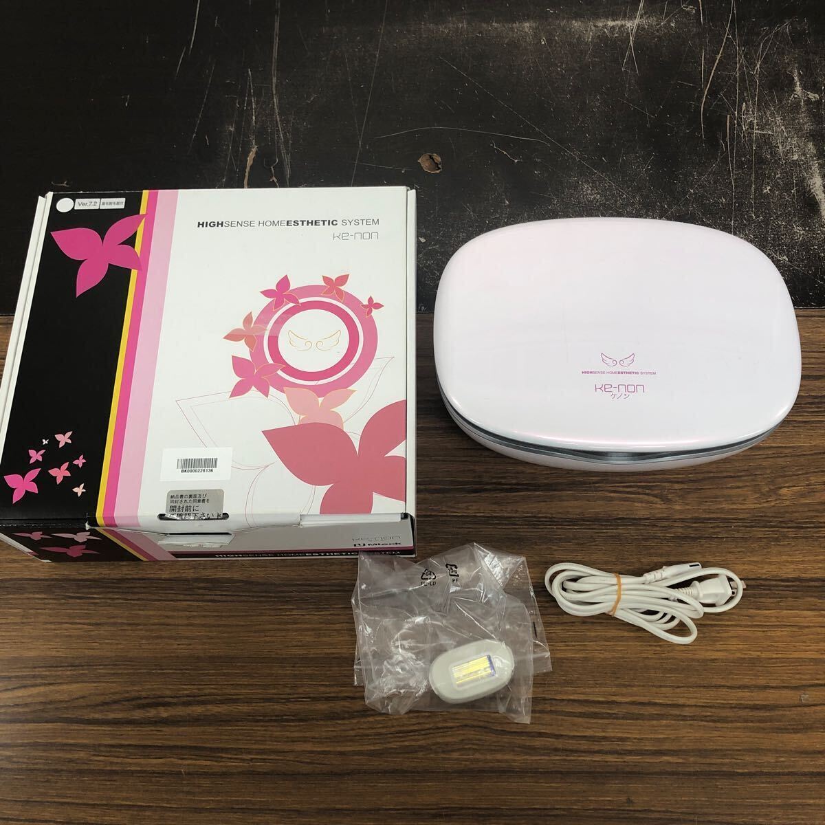 ケノン KE-NON Ver.7.2 NIPL-2080 脱毛器 カートリッジ付 中古品 脱毛器 KE-NON ケノン Ver.7.2 NIPL-2080 フラッシュ式