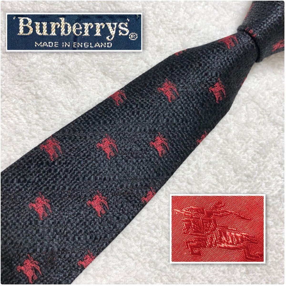 表側美品 希少デザイン Burberrys バーバリー ネクタイ ロゴ 表側美品 希少デザイン Burberrys バーバリー ネクタイ ロゴ