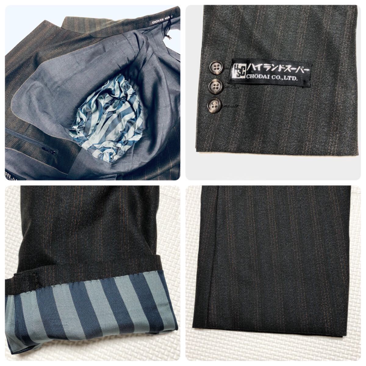 新品未使用品タグ付きDAKS 紳士スーツセット 新品未使用タグ付き DOVISMAN×CHODAI ドヴィスマン紳士服×長大社
