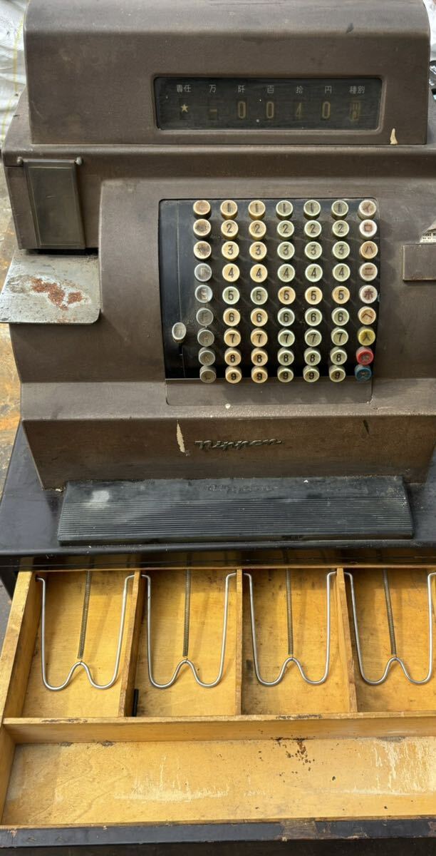 ☆Nippon Cash Register☆手回し レジスター 当時物 昭和 レトロ