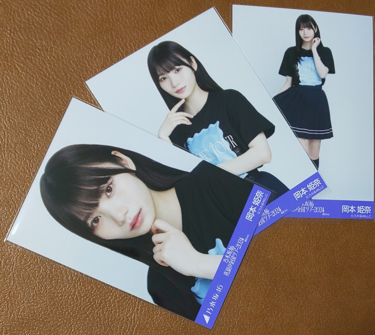 乃木坂46　岡本姫奈　真夏の全国ツアー2024 Tシャツ　東京Ver.　会場限定 生写真　3種